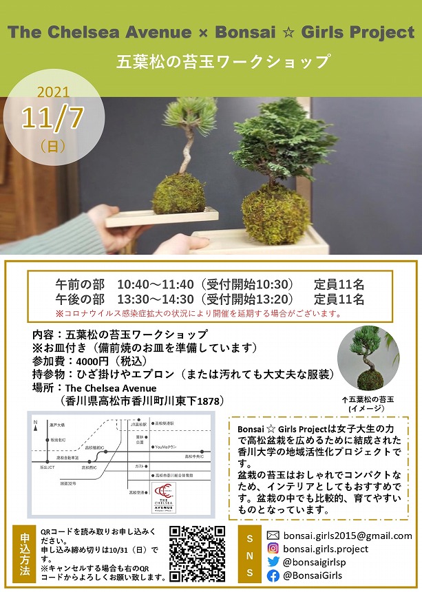 盆栽ガールズの苔玉づくりワークショップに行ってみた 告知あり ガーカガワ 香川県の地域情報サイト