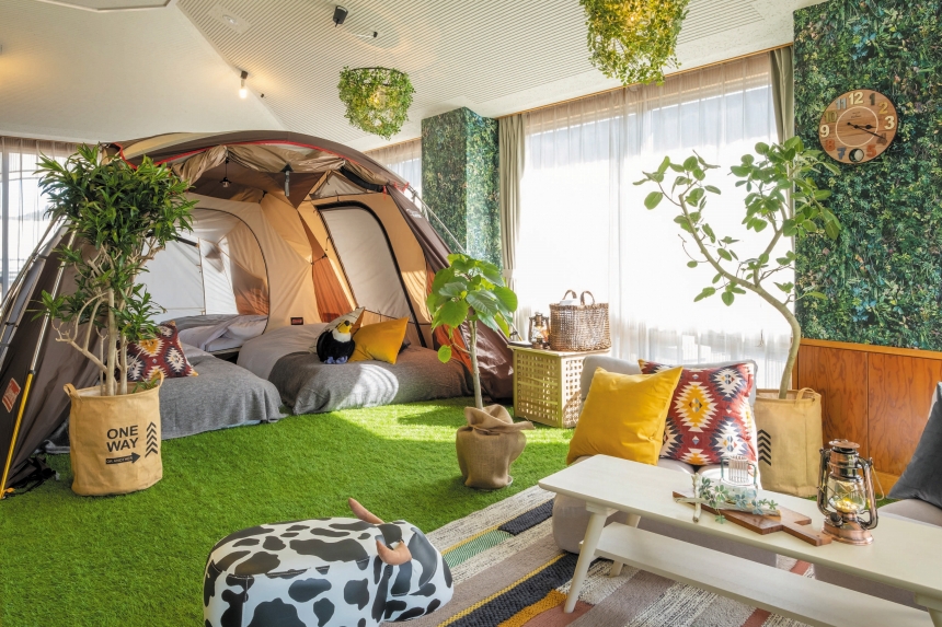 クアパーク津田「インドアキャンプ CAMP365」で宿泊体験モニターの募集開始！