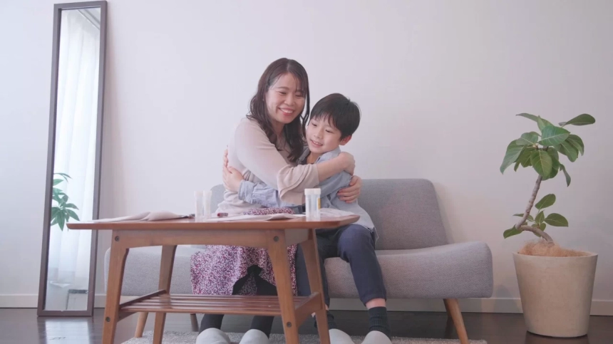 親子の触れ合い