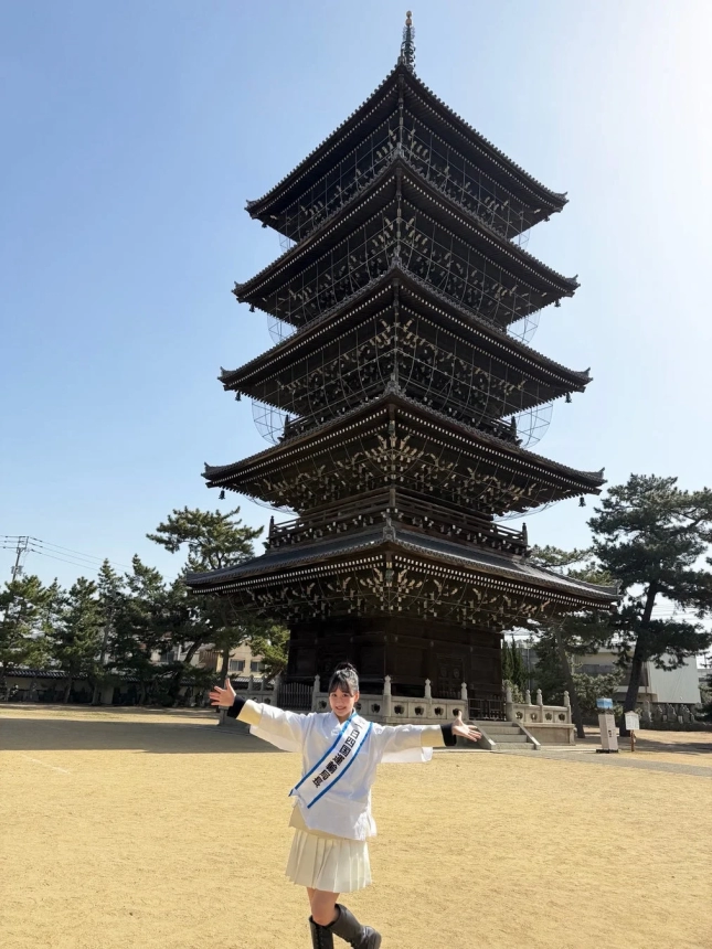 出発式での信濃宙花さん